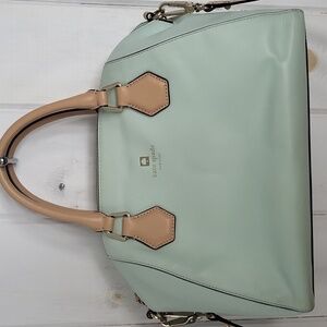 Kate Spade Mint & Taupe Pippa Crossbody Top Handle Bag